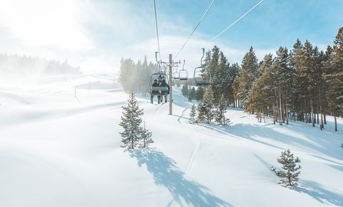 scenic view of breckenridge ski resort , colorado