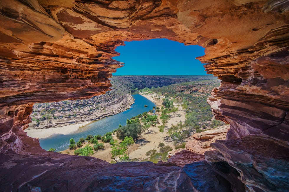 scenic view of rock formations,kalbarri national park,western australia,australia