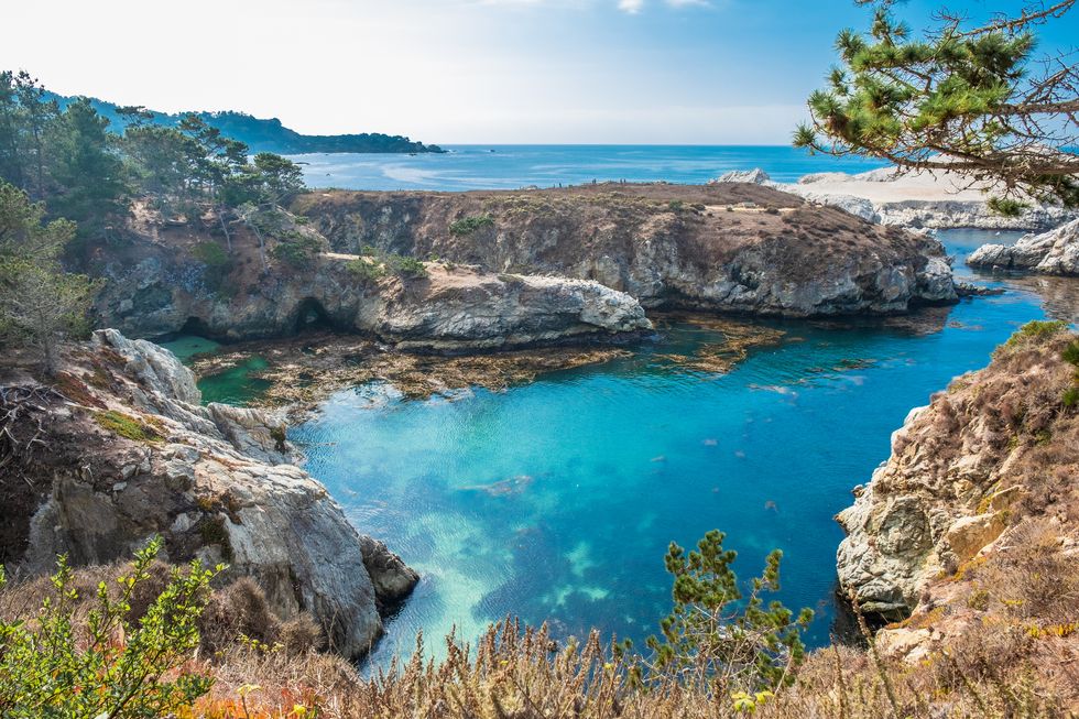 scenic view of sea against sky,point lobos state natural reserve,united states,point lobos state reserve,usa