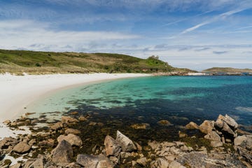 scenic view of the great bay in st martin's isles of scilly, cornwall