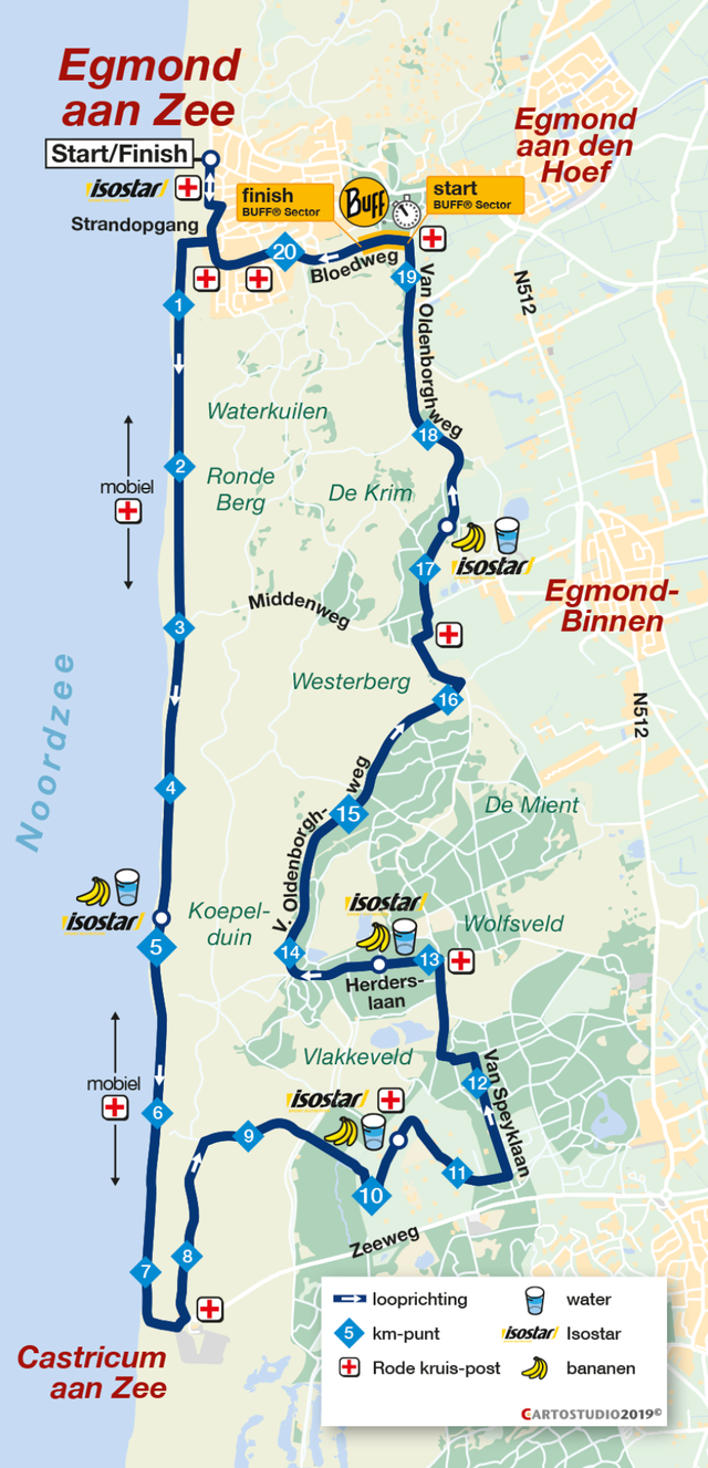 Halve-Marathon-Egmond-Parcours