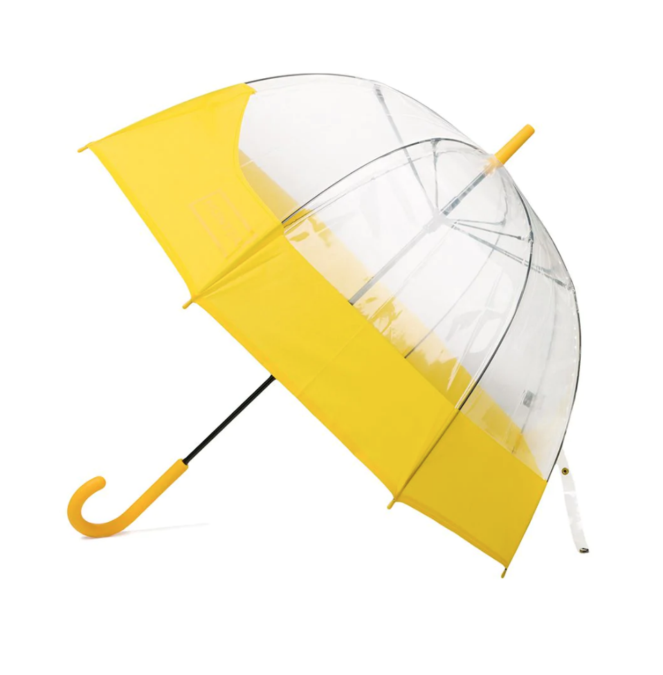 Umbrella, Yellow, Line, Fashion accessory, 