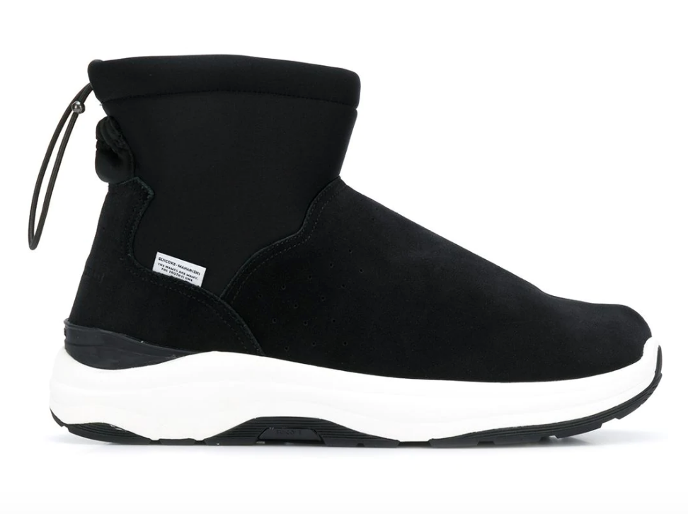 Footwear, Shoe, Black, White, Boot, Snow boot, Sneakers, Hiking boot, Suede, Work boots, 