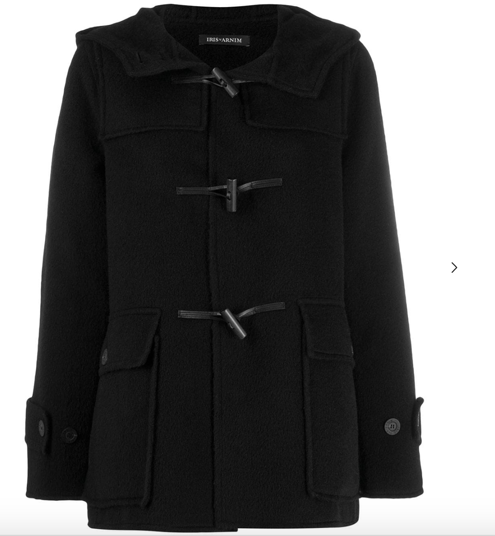 Clothing, Outerwear, Black, Coat, Jacket, Sleeve, Overcoat, Top, Trench coat, Blazer, 