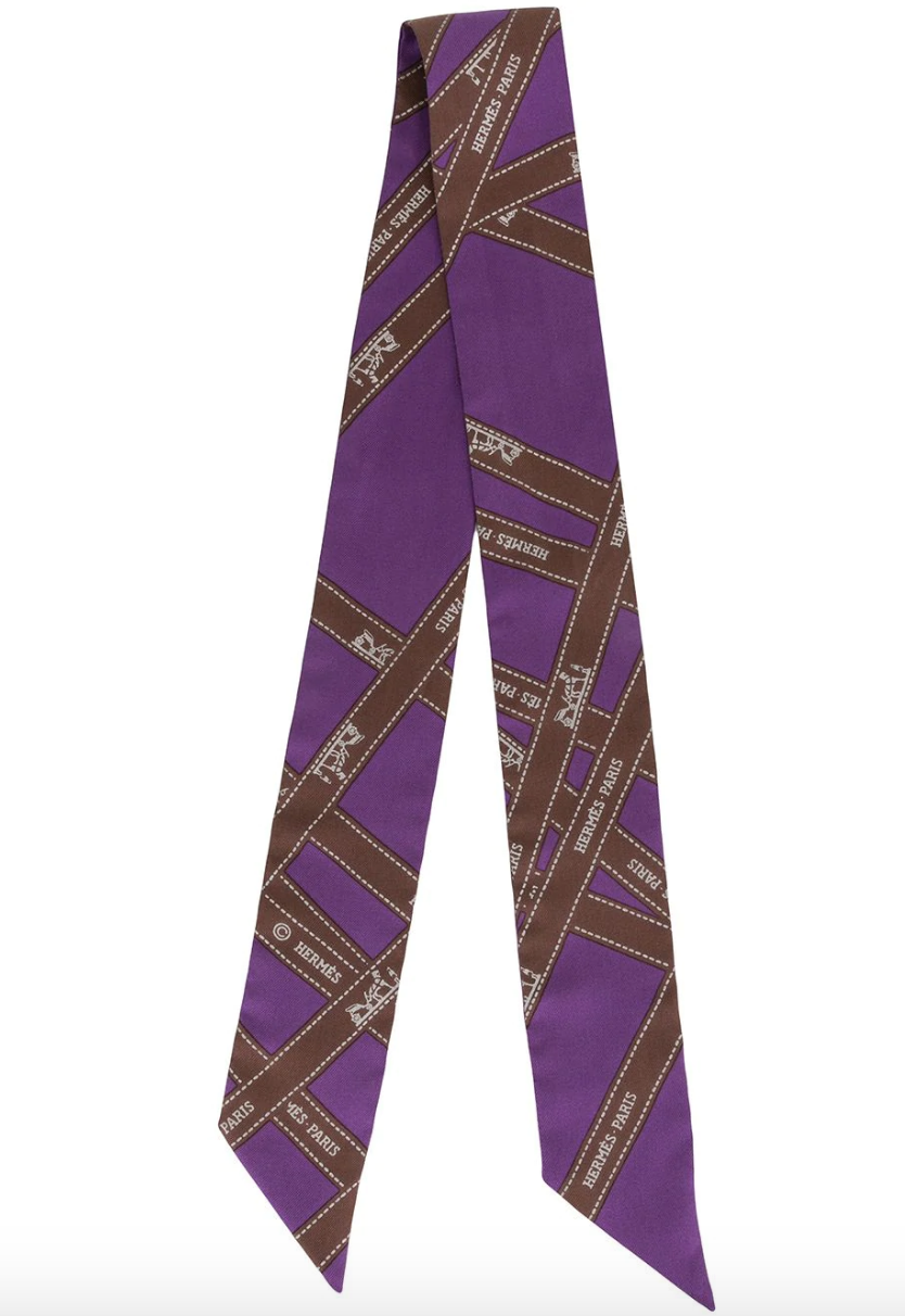 Purple, Clothing, Violet, Tie, Leggings, Silk, Fashion accessory, Font, Textile, Pattern, 