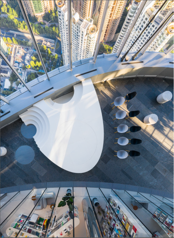 duoyun books, ﻿al 52esimo piano della shanghai tower a sshanghai