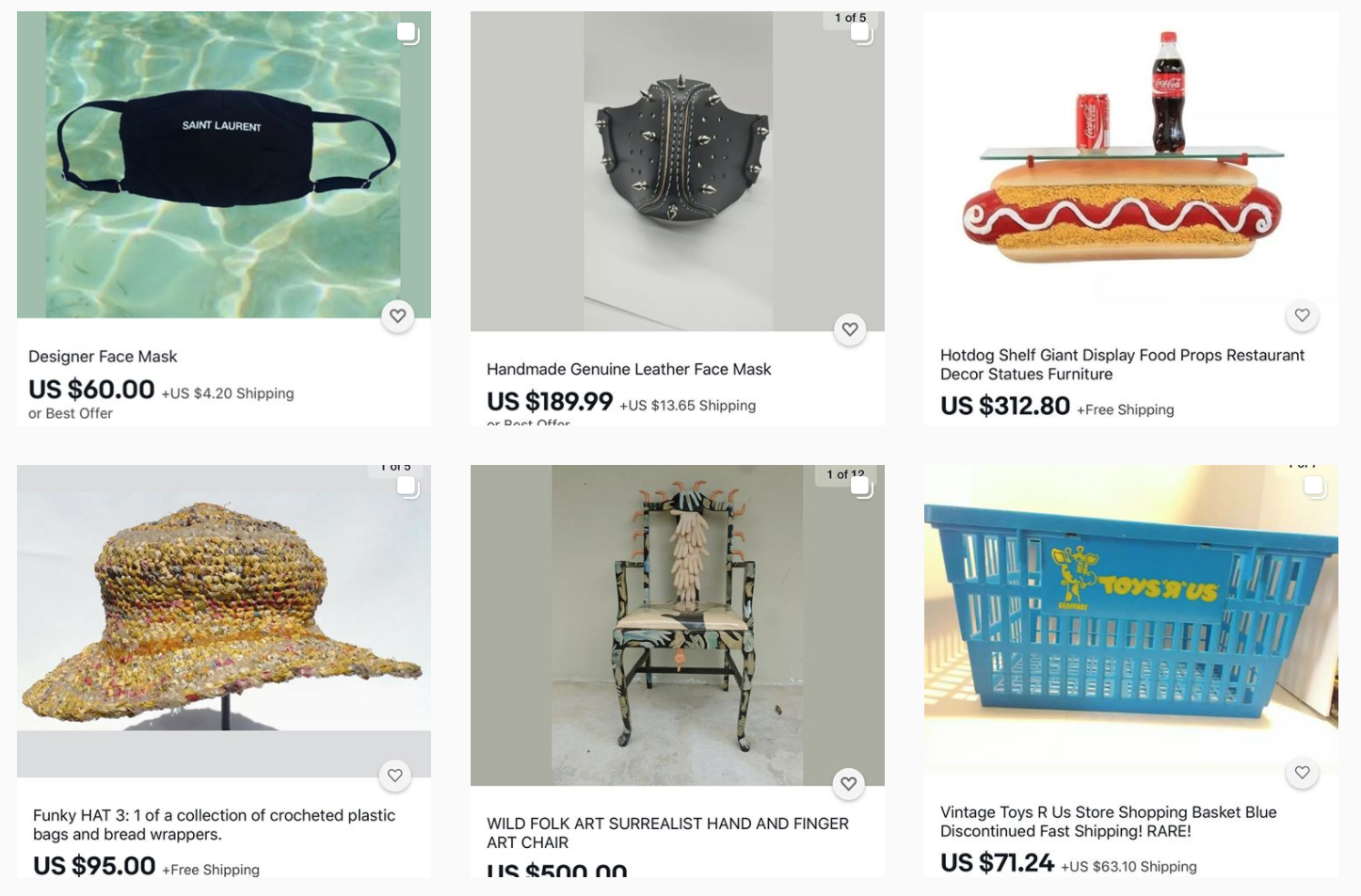 Bae, l'account Instagram degli oggetti più strani in vendita su