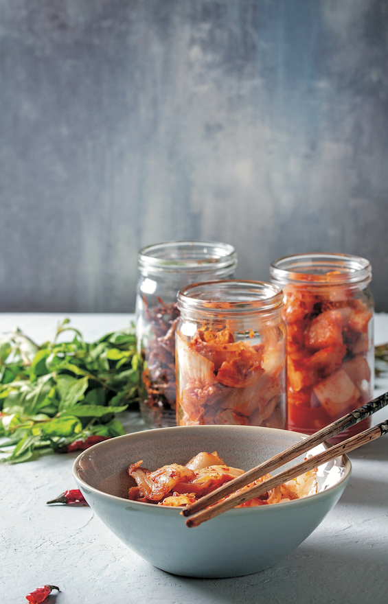 kimchi con scarti di cavolfiore