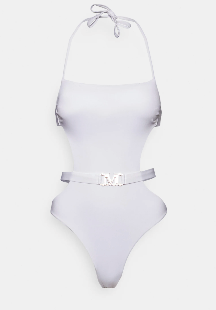 Max Mara Leisure white one-piece swimsuit at zalando