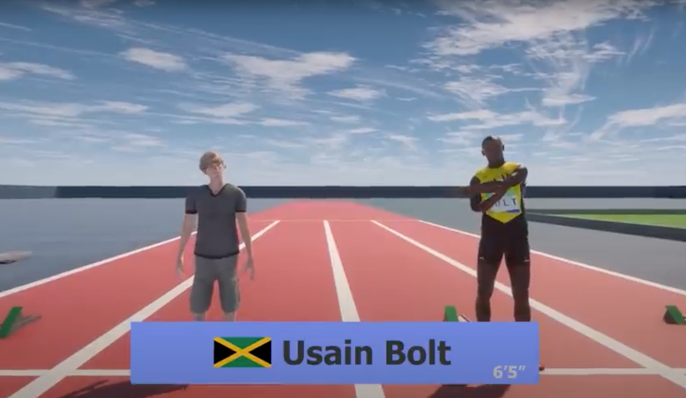 man vs bolt