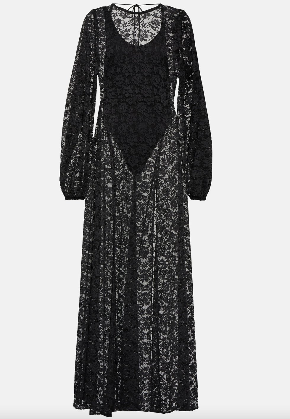 vestito nero trasparente rotate birger christensen su mytheresa