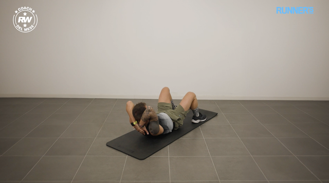 step crunch, core stability, coach del mese, claudio boschini