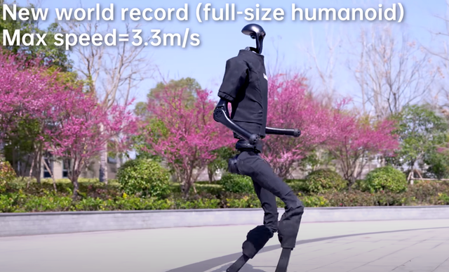 robot umanoide cinese corre batte record velocità