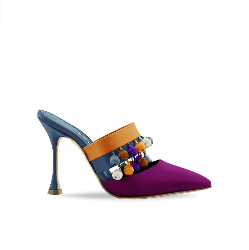 Footwear, High heels, Slingback, Violet, Purple, Shoe, Mary jane, Basic pump, Sandal, Electric blue, 