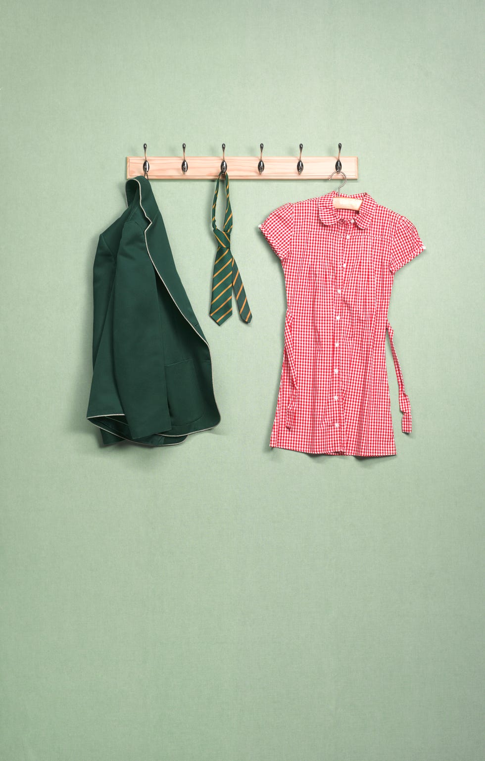 school coat rack in domestic room