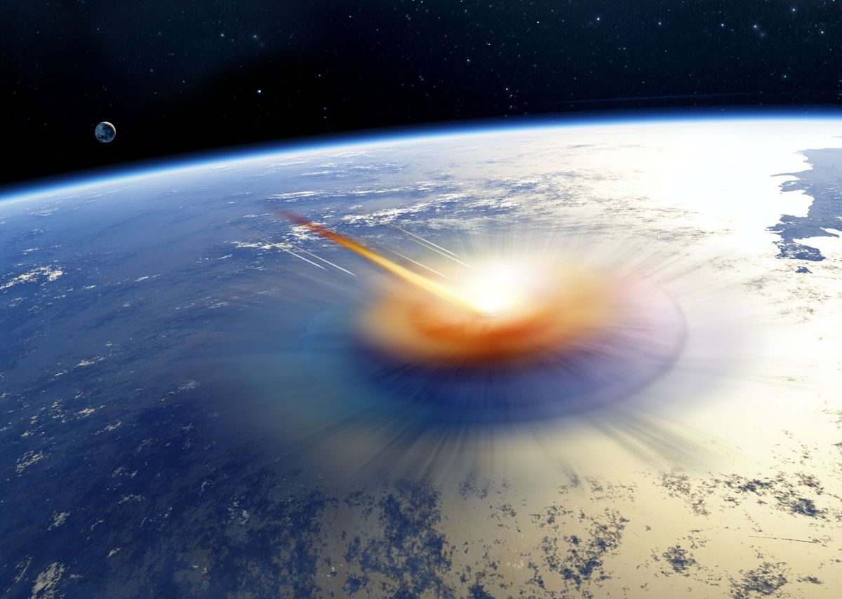 De inslag van een asterode zon 66 miljoen jaar geleden veranderde het leven op aarde voorgoed Nu hebben wetenschappers eeuwenoude stukjes puin gebruikt om de brandtemperaturen van het stof te meten en het gas dat zich vanuit de inslagplaats verspreidde