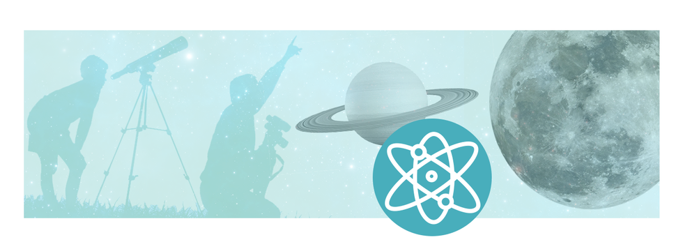 blue toned collage of science