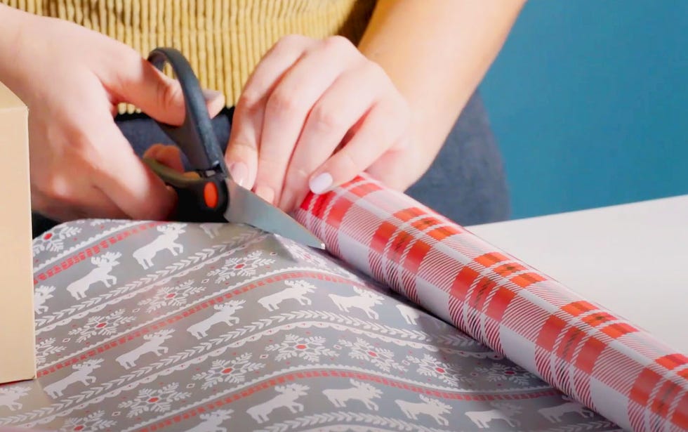 cut wrapping paper
