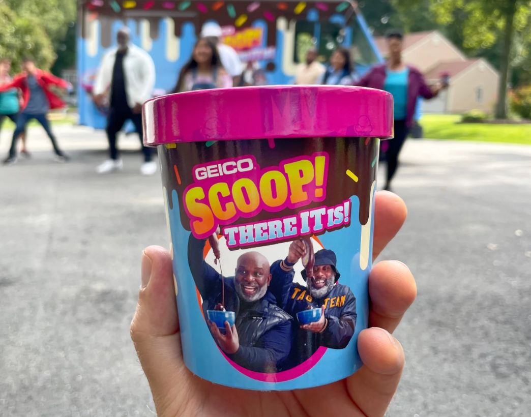 Geico Turned Their Popular ‘Scoop, There It Is’ Tagline Into An Ice Cream