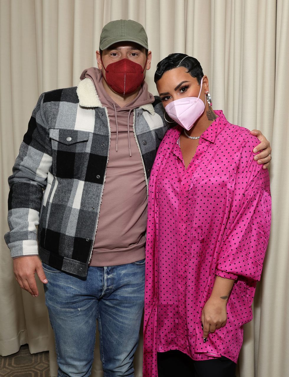 scooter braun and demi lovato in 2021