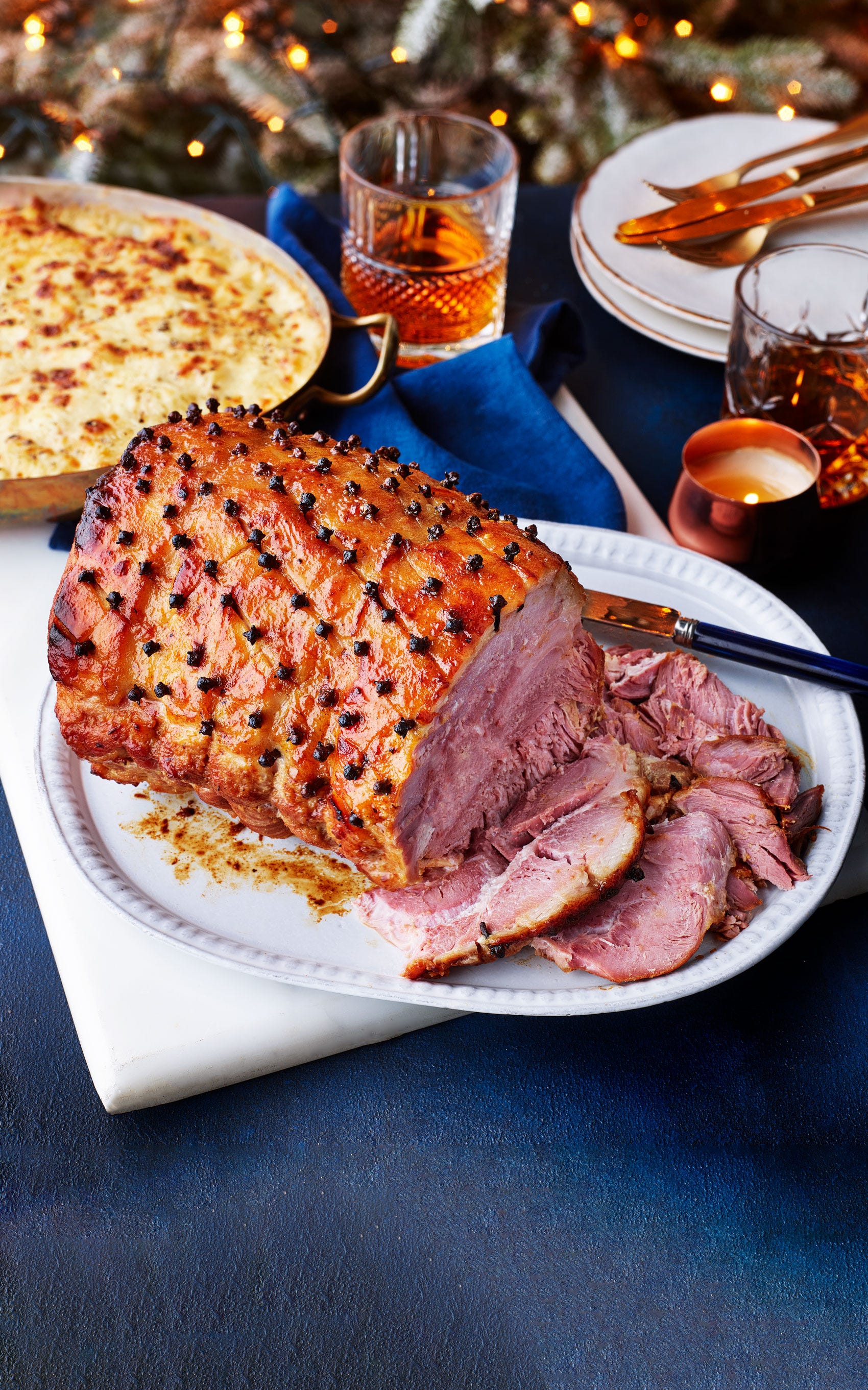 honey and whisky glazed ham