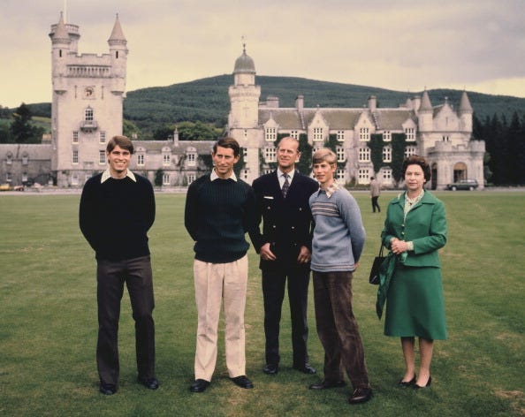 scotland, the royal family in balmoral castle