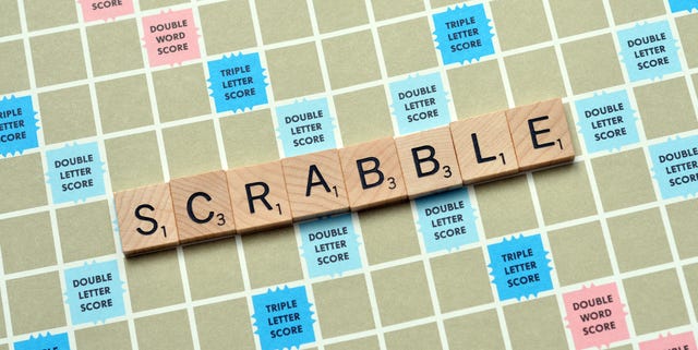 scrabble board game