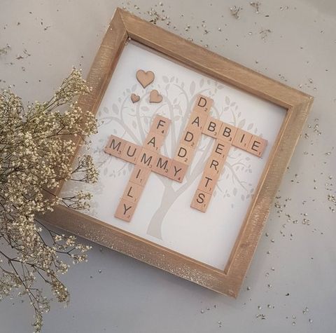 Scrabble Name Frame family gifts