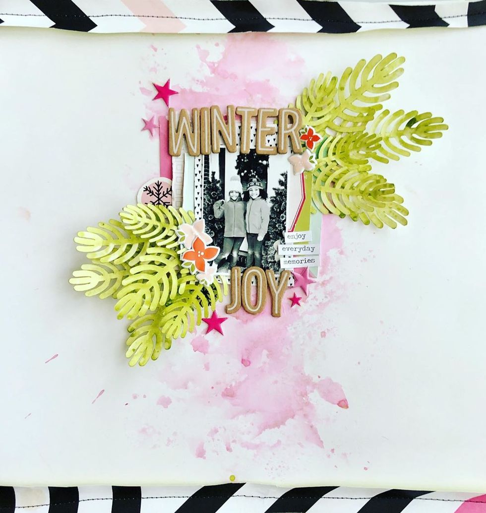How to Use Up Extra Letter Stickers on a Scrapbooking Layout