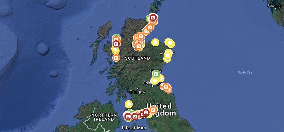 SCRAPbook - Scotland beaches - litter - Google Maps