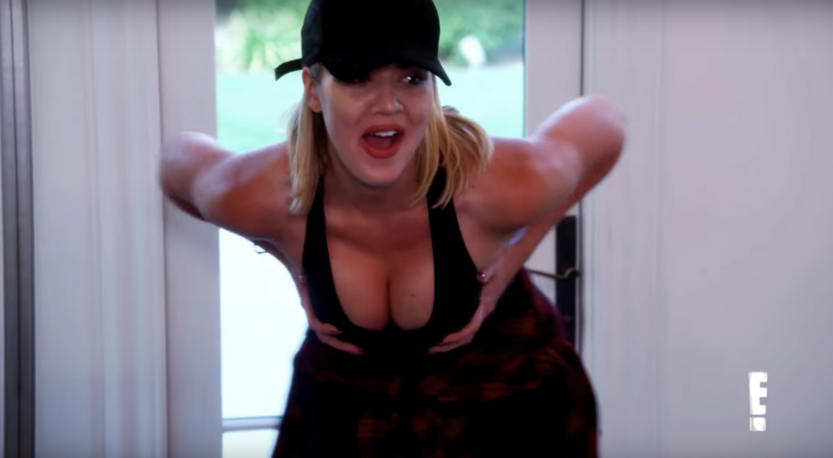 Watch Khloé Kardashian Test Out Some Breast Implants on KUWTK