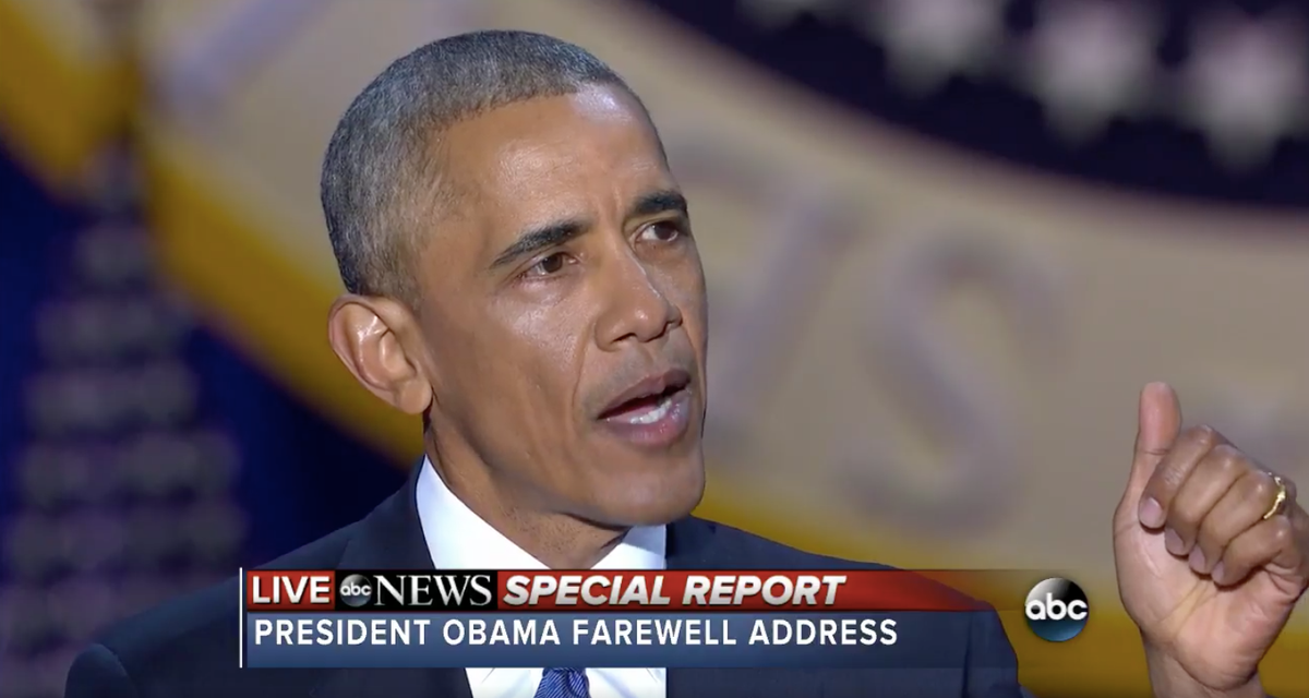 President Obama Tears Up While Thanking The First Lady In His Farewell Address 3328