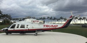 Trump Helicopter At Mar-a-Lago