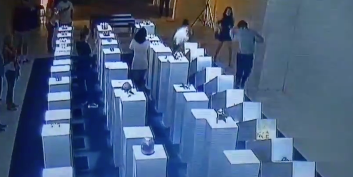 Woman Destroys $200,000 Worth of Art Taking a Selfie