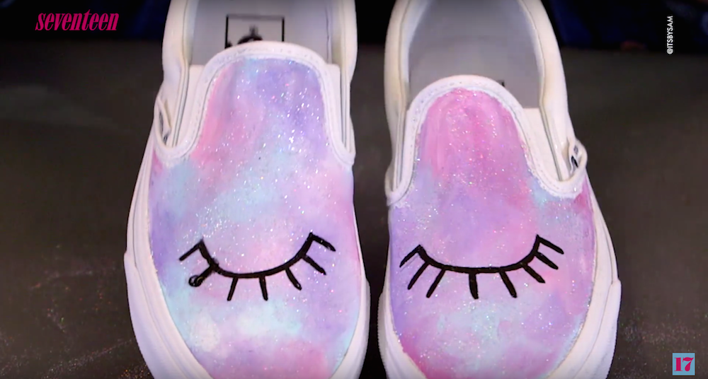 These DIY Glittery Unicorn Shoes Are Your ~Soul Sneakers~