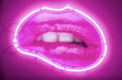 Mouth, Pink, Lip, Tooth, Jaw, Organ, Violet, Smile, Close-up, Material property, 