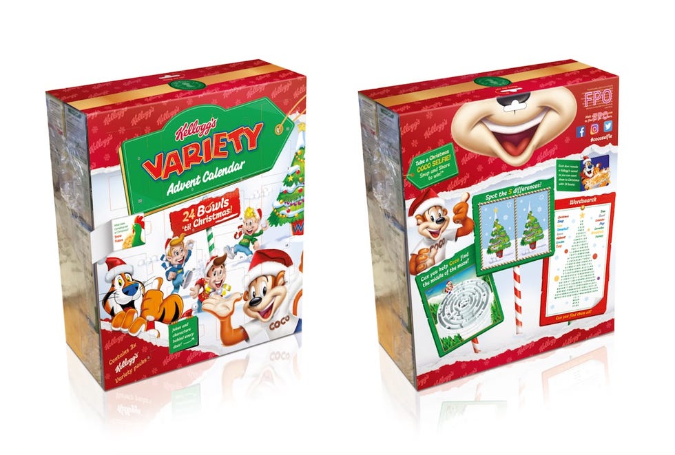 Buy the Kellogg's cereal advent calendar