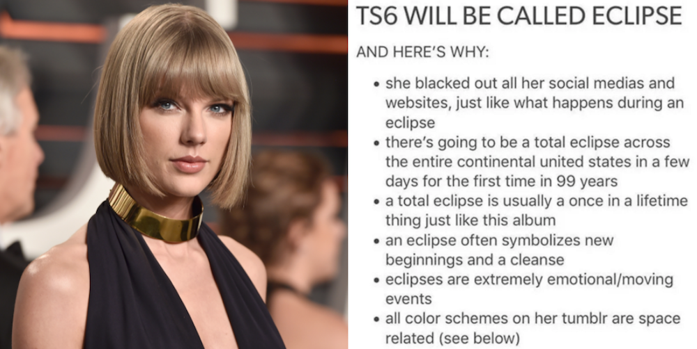 Taylor Swift Fans Think Her Next Album Is Called "Eclipse" and Their