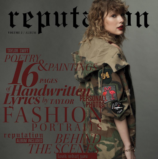 taylor swift reputation book cover