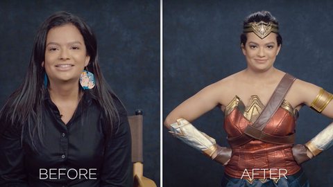 preview for Superfan gets a Wonder Woman Makeover for Halloween