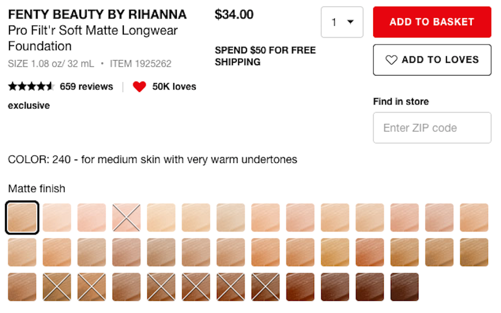 Fenty Beauty by Rihanna Pro Filt'r Soft Matte Longwear Foundation 1.08 oz  New