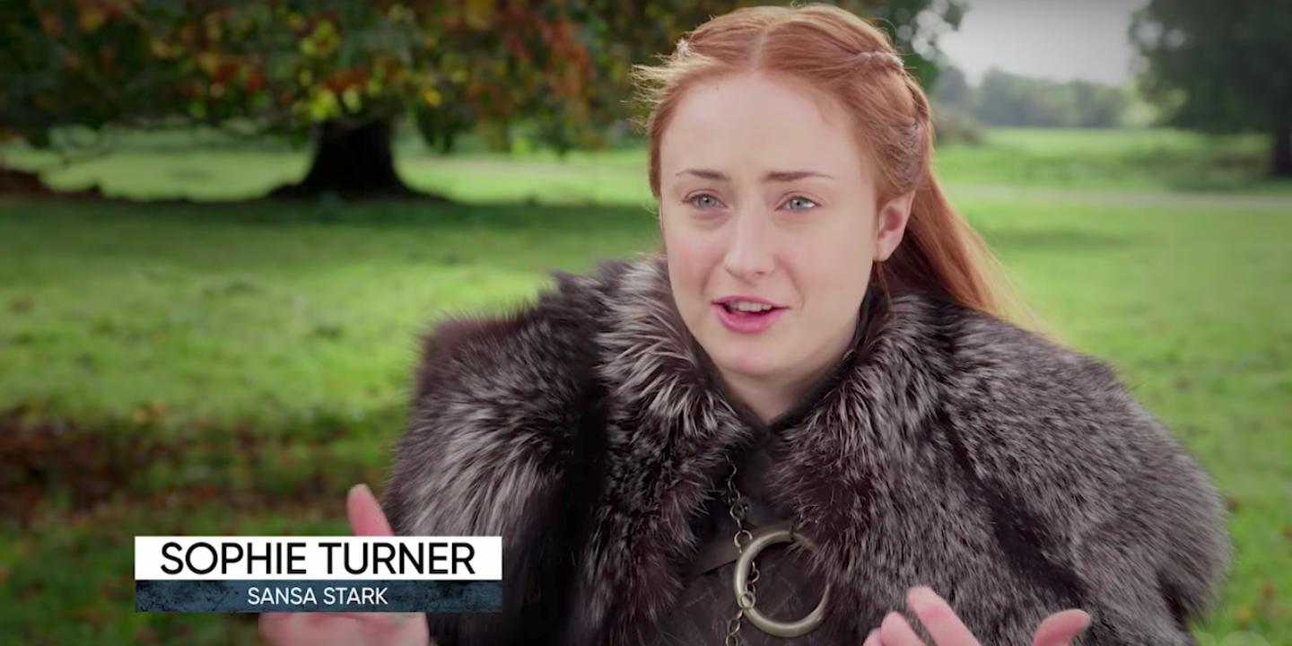 Sophie Turner's Reaction to the Stark Reunion - Arya and Sansa Stark Reunion Sophie Turner's Reaction to the Stark Reunion - Arya and Sansa Stark Reunion