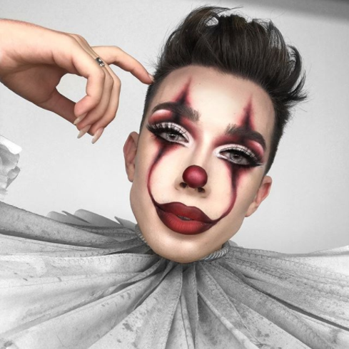 blik undskylde romanforfatter James Charles Did a Pennywise the Clown Makeup Tutorial