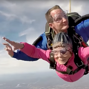 Skydiving grandma