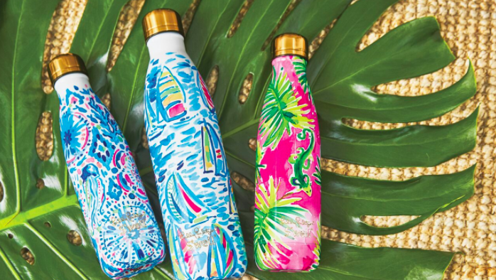 Starbucks Collaborates With Lilly Pulitzer on S'well Water Bottles