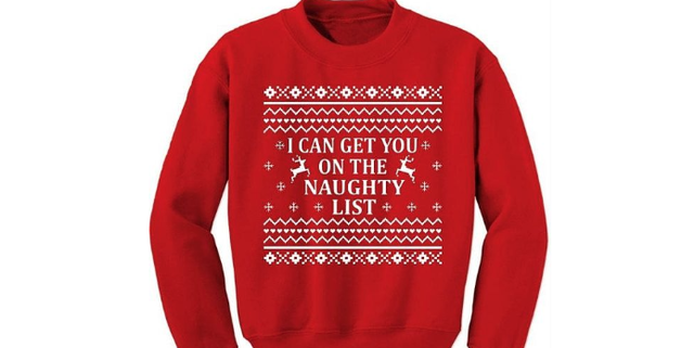 I'm on the naughty list xmas knickers ⋆ Women's Christmas Jumper