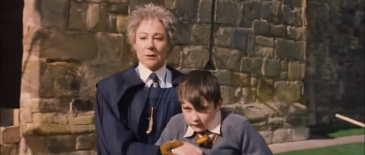 Watch Neville Longbottom Get Half Naked in Front of Madam Hooch in New Show  