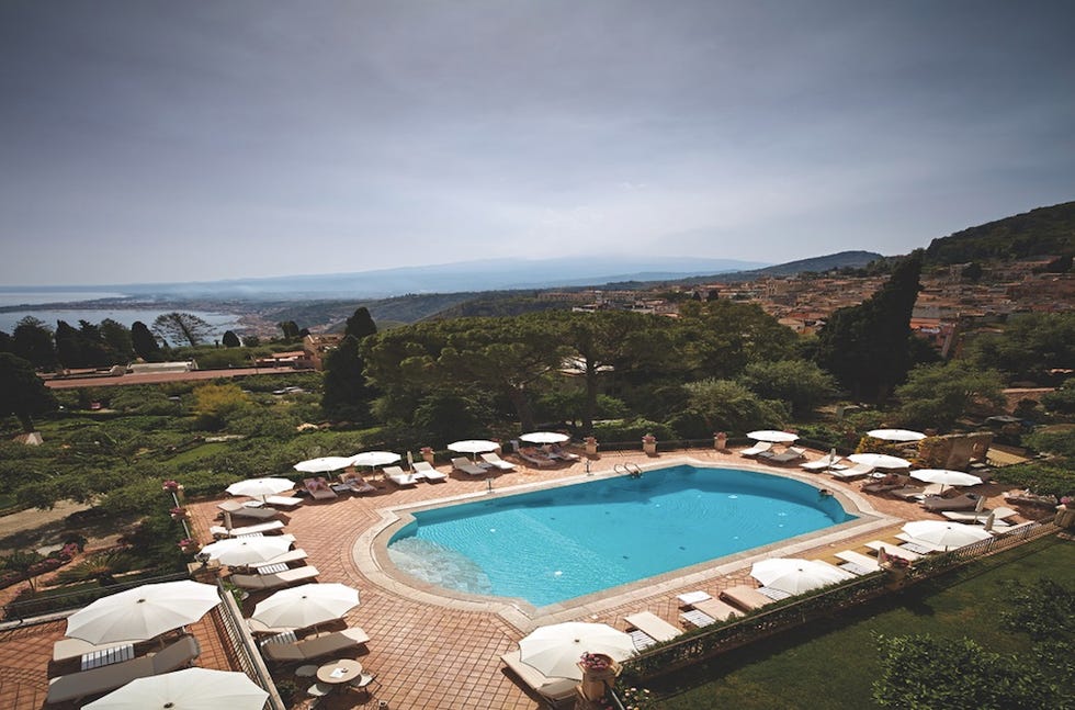 The pool at Belmond Grand Hotel Timeo