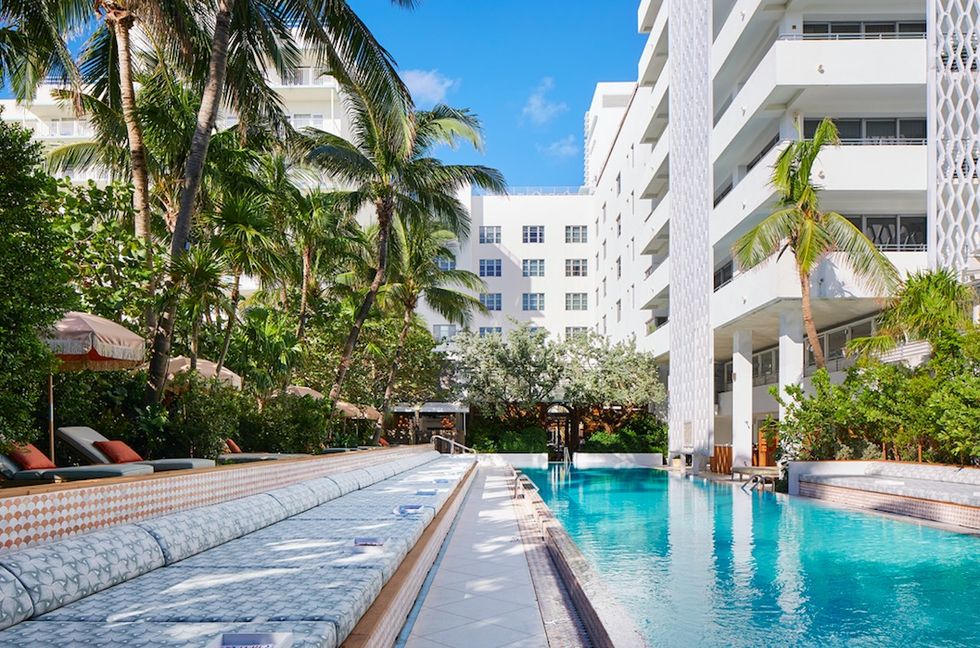 The pool at Soho Beach House in Miami
