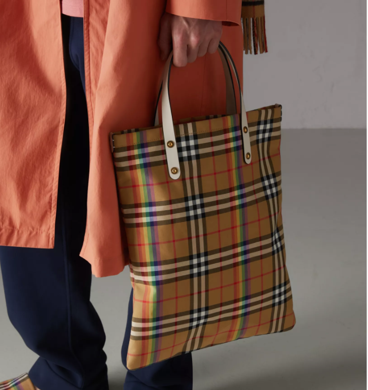 Burberry rainbow hotsell tote bag